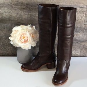 Leather Manmade tall boots